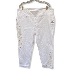 Style & Co. Boyfriend‎ Low Rise Jeans Brt White NWT